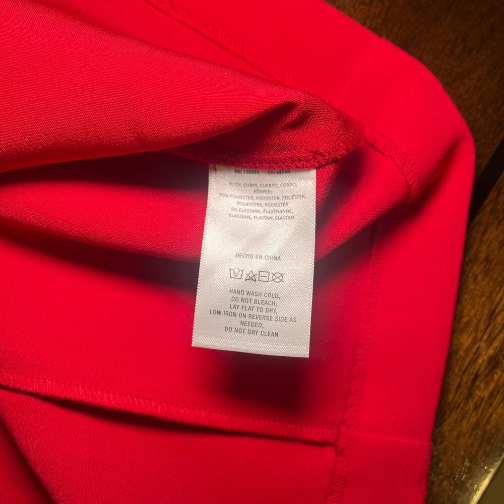 Mare Mare x Anthropologie Mini Dress Cut Out Shift Sleeveless Red Size XS - Picture 6 of 7